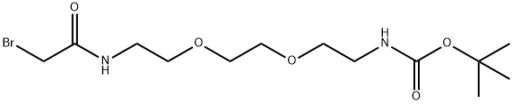 Bromoacetamido-PEG2 -Boc-amine