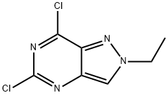 5,7-dichloro-2-ethyl-2H-pyrazolo[4,3-d]pyrimidine