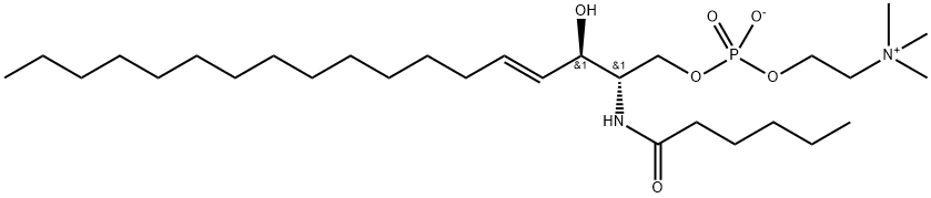N-hexanoyl-D-erythro-sphingosylphosphorylcholine