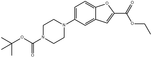 Ethyl 5-(4-tert-butoxycarbonyl-1-piperazinyl)benzofuran-2-carboxylate