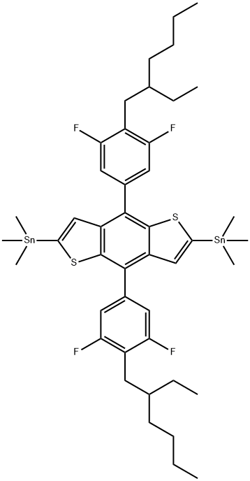 1,1′-[4,8-BIS[4-(2-ETHYLHEXYL)-3,5-DIFLUOROPHENYL]BENZO[1,2-B:4,5-B′]DITHIOPHENE-2,6-DIYL]BIS[1,1,1-TRIMETHYLSTANNANE]
