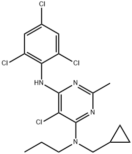 5-CHLORO-N-(CYCLOPROPYLMETHYL)-2-METHYL-N-PROPYL-N'-(2,4,6-TRICHLOROPHENYL)-4,6-PYRIMIDINEDIAMINE HYDROCHLORIDE