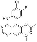 4-(3-Chloro-4-fluorophenylamino)-7-methoxyquinazolin-6-yl acetate hydrochloride