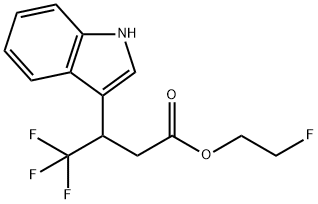 4,4,4-TRIFLUORO-3-(1H-INDOL-3-YL)-BUTYRIC ACID 2-FLUORO-ETHYL ESTER
