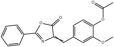 ACETIC ACID 2-METHOXY-4-(5-OXO-2-PHENYL-OXAZOL-4-YLIDENEMETHYL)-PHENYL ESTER