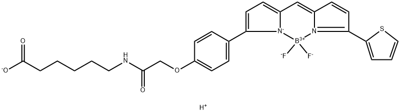 Borate(1-),difluoro[6-[[[4-[5-[[5-(2-thienyl)- 2H-pyrrol-2-ylidene-kN]methyl]-1H-pyrrol- 2-yl-kN]phenoxy]acetyl]amino]hexanoato(2-)]-,hydrogen,(T-4)-