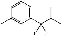 1-(1,1-difluoro-2-methylpropyl)-3-methyl- Benzene