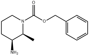1-Piperidinecarboxylic acid, 3-amino-2-methyl-, phenylmethyl ester, (2S,3S)-