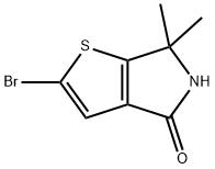 2-bromo-6,6-dimethyl-5,6-dihydro-4H-thieno[2,3-c]pyrrol-4-one