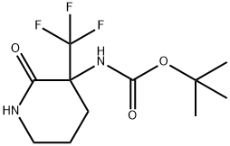 TERT-BUTYL 2-OXO-3-(TRIFLUOROMETHYL)PIPERIDIN-3-YLCARBAMATE