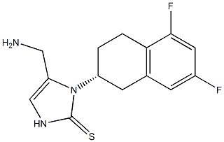 2H-IMidazole-2-thione, 5-(aMinoMethyl)-1-[(2R)-5,7-difluoro-1,2,3,4-tetrahydro-2-naphthalenyl]-1,3-dihydro-,