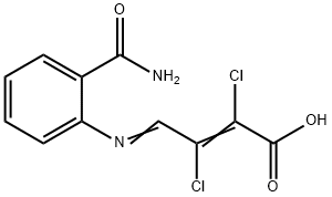 4-(2-CARBAMOYLPHENYLIMINO)-2,3-DICHLORO-2-BUTENOIC ACID