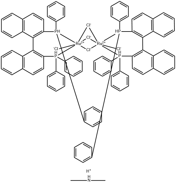 Dimethylammoniumdichlorotri(mu-chloro)bis[(R)-(+)-2,2'-bis(diphenylphosphino)-1,1'-binaphthyl]diruthenate(II)