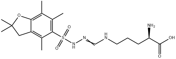 N5-[[[(2,3-Dihydro-2,2,4,6,7-pentamethyl-5-benzofuranyl)sulfonyl]amino]iminomethyl]-D-ornithine