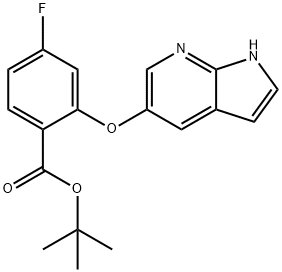 4-fluoro-2-(1H-pyrrolo[2,3-b]pyridin-5-yloxy)benzoic acid 1,1-dimethylethyl ester