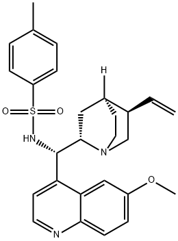 N-((1S)-(6-methoxyquinolin-4-yl)((2S,4S,5R)-5-vinylquinuclidin-2-yl)methyl)-4-methylbenzenesulfonamide