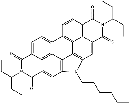 1H-Pyrrolo[2',3',4',5':4,5]phenanthro[2,1,10-def:7,8,9-d'e'f']diisoquinoline-1,3,7,9(2H,5H,8H)-tetrone, 2,8-bis(1-ethylpropyl)-5-hexyl-