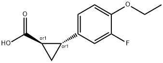 (1S,2S)-rel-2-(4-ethoxy-3-fluorophenyl)cyclopropane-1-carboxylic acid