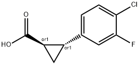 (1R,2R)-rel-2-(4-chloro-3-fluorophenyl)cyclopropane-1-carboxylic acid