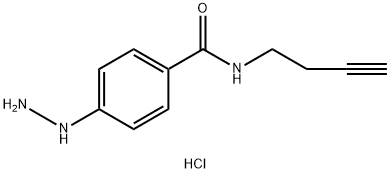 N-(But-3-yn-1-yl)-4-hydrazineylbenzamide hydrochloride