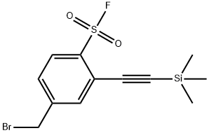 4-(Bromomethyl)-2-((trimethylsilyl)ethynyl)benzenesulfonyl fluoride
