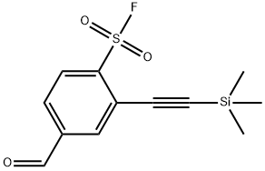 4-Formyl-2-((trimethylsilyl)ethynyl)benzenesulfonyl fluoride >=95%