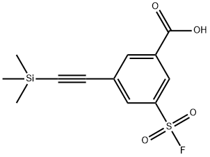 3-(Fluorosulfonyl)-5-((trimethylsilyl)ethynyl)benzoic acid >=95%