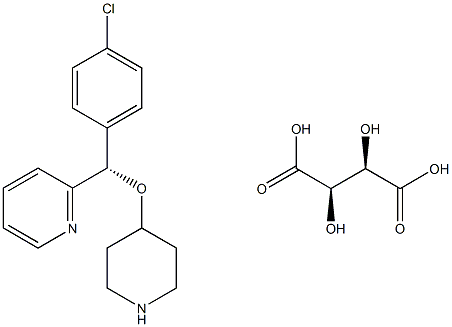 2-[(S)-(4-Chlorophenyl)(4-piperidinyloxy)methyl]pyridine (2R,3R)-2,3-Dihydroxybutanedioate