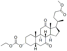 methyl 3alpha-[(ethoxycarbonyl)oxy]-7,12-dioxo-5beta-cholan-24-oate  