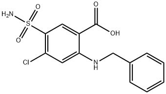 2-BENZYLAMINO-4-CHLORO-5-SULFAMOYLBENZOIC ACID