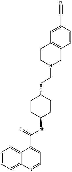 N-[trans-4-[2-(6-Cyano-3,4-dihydro-2(1H)-isoquinolinyl)ethyl]cyclohexyl]-4-quinolinecarboxamide