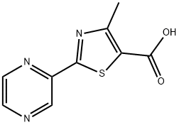 4-METHYL-2-(2-PYRAZINYL)-1,3-THIAZOLE-5-CARBOXYLIC ACID