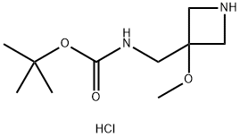 tert-butyl N-[(3-methoxyazetidin-3-yl)methyl]carbamate hydrochloride