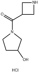 1-(azetidine-3-carbonyl)pyrrolidin-3-ol hydrochloride