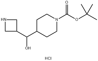 tert-butyl 4-[(azetidin-3-yl)(hydroxy)methyl]piperidine-1-carboxylate hydrochloride