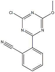 2-(4-Chloro-6-methoxy-1,3,5-triazin-2-yl)benzonitrile
