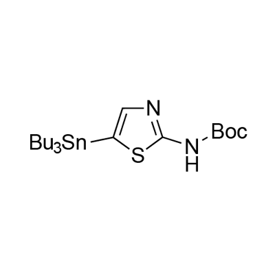 2-Amino-5-(tributylstannyl)-1,3-thiazole, N-BOC protected