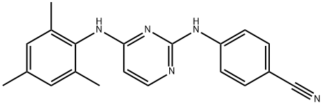DAPIVIRINE,4-[[4-(2,4,6-TRIMETHYLPHENYL)AMINO]PYRIMIDIN-2-YL]AMINO]BENZONITRILE