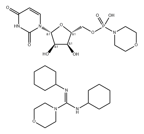 URIDINE 5'-MONOPHOSPHOMORPHOLIDATE 4-MORPHOLINE-N,N'-DICYCLOHEXYLCARBOXAMIDINE SALT