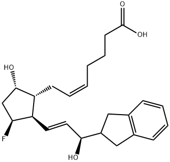 (5Z,13E)-(9S,11S,15R)-9,15,DIHYDROXY-11-FLUORO-15-(2-INDANYL)-16,17,18,19,20,PENTANOR-5,13-PROSTADIENOIC ACID