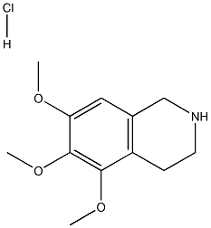 Isoquinoline,1,2,3,4-tetrahydro-5,6,7-trimethoxy-, hydrochloride (1:1)