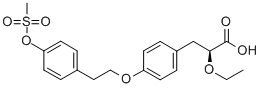 (S)-2-ETHOXY-3-[4-[2-(4-METHANESULFONYLOXY-PHENYL)-ETHOXY]-PHENYL]-PROPIONIC ACID