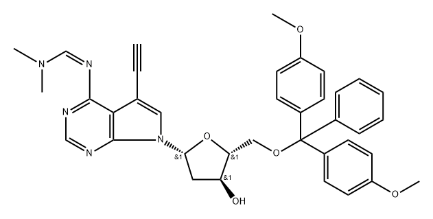 N4-DMF-5′-O-(4,4′-dimethoxytrityl)-7-ethynyl-7-deaza-2'-deoxyadenosine
