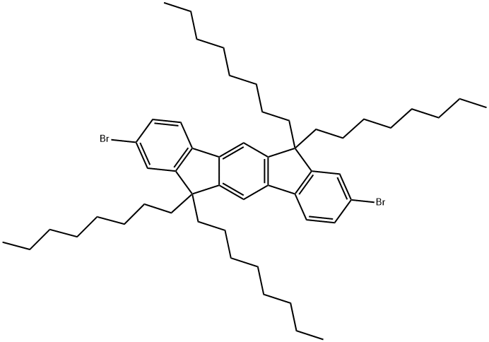 2,8-Dibromo-6,12-dihydro-6,6,12,12-tetraoctyl-indeno[1,2-b]fluorene
		
	
