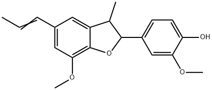 4-[(2R,3R)-2,3-Dihydro-7-methoxy-3-methyl-5-[(E)-1-propenyl]benzofuran-2-yl]-2-methoxyphenol