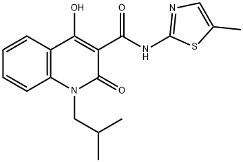 3-QuinolinecarboxaMide, 1,2-dihydro-4-hydroxy-1-(2-Methylpropyl)-N-(5-Methyl-2-thiazolyl)-2-oxo-