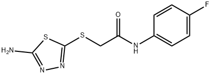 2-[(5-AMINO-1,3,4-THIADIAZOL-2-YL)SULFANYL]-N-(4-FLUOROPHENYL)ACETAMIDE