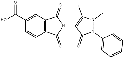 2-(1,5-DIMETHYL-3-OXO-2-PHENYL-2,3-DIHYDRO-1H-PYRAZOL-4-YL)-1,3-DIOXOISOINDOLINE-5-CARBOXYLIC ACID