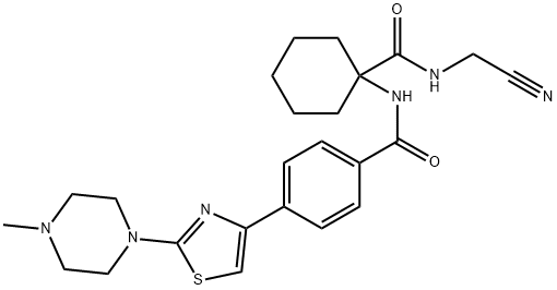N-[1-[[(Cyanomethyl)amino]carbonyl]cyclohexyl]-4-[2-(4-methyl-1-piperazinyl)-4-thiazolyl]benzamide