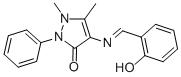 3H-Pyrazol-3-one,1,2-dihydro-4-[[(2-hydroxyphenyl)methylene]amino]-1,5-dimethyl-2-phenyl-